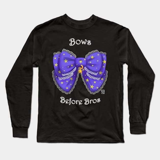 Bows Before Bros (original) Long Sleeve T-Shirt by Kagekabuki